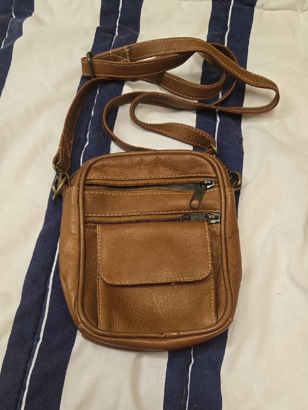 Brown Leather Crossbody